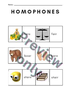 Image result for Homophone Tutorial