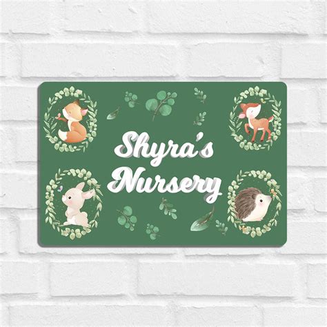 Buy Personalized Woodland Wonders Standard Name Plate | Smitten