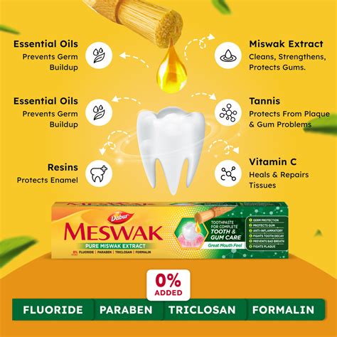 Buy Best Dabur Meswak Toothpaste (Pack of 2) Online at Best Price in India