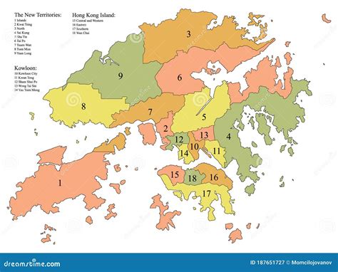 Geographical Map Of Hong Kong