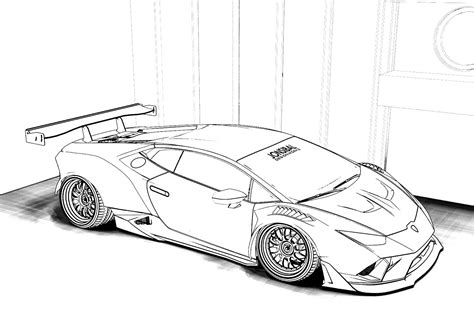 Lamborghini coloring pages - 50 Printable coloring pages