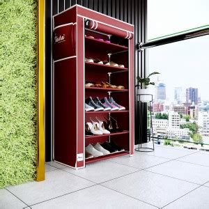 Raunak 6 Shelf Rust Free PVC Pipe with Cover Plastic Shoe Stand Price ...