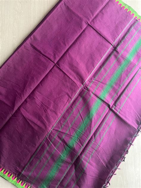 Thread Border Chettinad Cotton Saree - 26337 – FABK