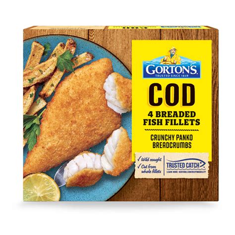 Gorton's Frozen Crunchy Breaded Cod Fish Fillets - Shop Fish at H-E-B