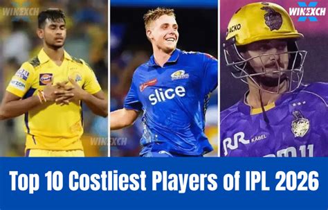 Costliest Players of IPL 2026: Top 10 Biggest Bids