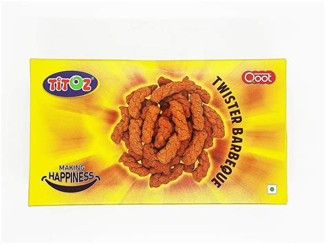 Qoot Titoz Twister- Barbeque Flavour,Barbeque Snacks,200 grm Twister ...