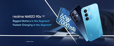 realme NARZO 90x 5G (Flash Blue 2026, 6GB+128GB) | 7000mAh + 60W ...