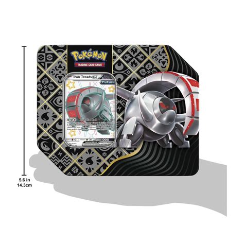 Pokémon TCG: Scarlet & Violet-Paldean Fates Tin (Shiny Iron Treads ex ...
