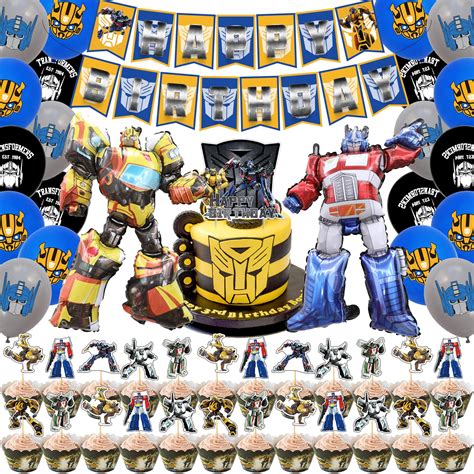 Transformers Birthday Party Supplies Party Decorations Include Foil ...