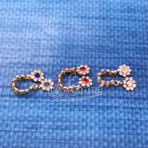 Buy Stone Decorated Latkan Kangan for Idols at best price – MyKanha.com