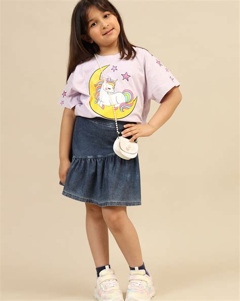 Unicorns Boxy Fit Tshirt Girls – Kidsville