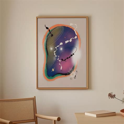 Buy Cosmic Themes with Swirling Lines, Abstract Painting Wall Art ...