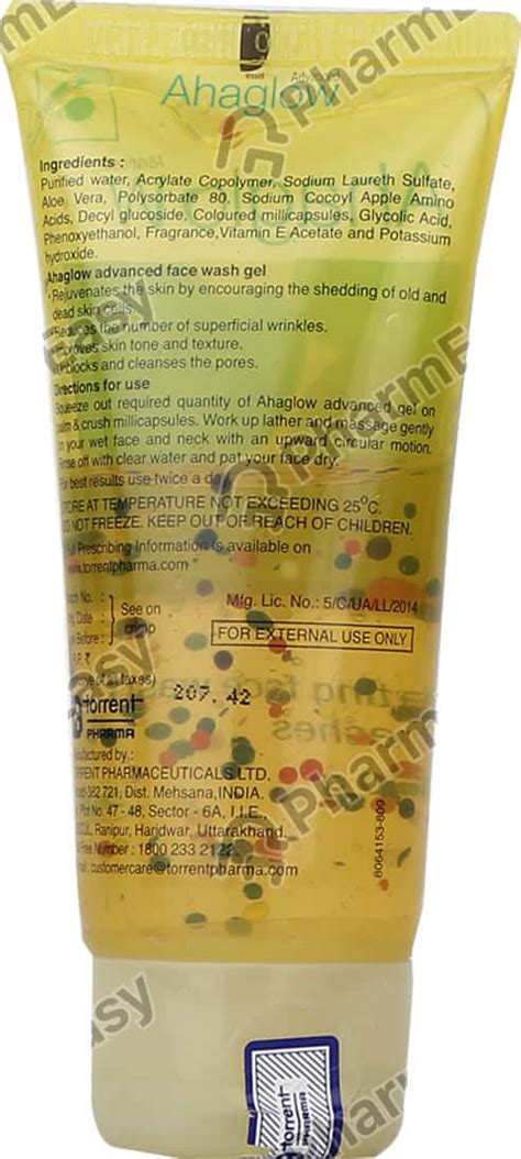 Buy AHAGLOW TUBE OF 50GM FACE WASH GEL Online & Get Upto 60% OFF at ...