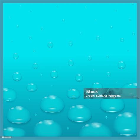 Ilustración de Vector De Gotas De Agua Transparentes Realistas Agua ...