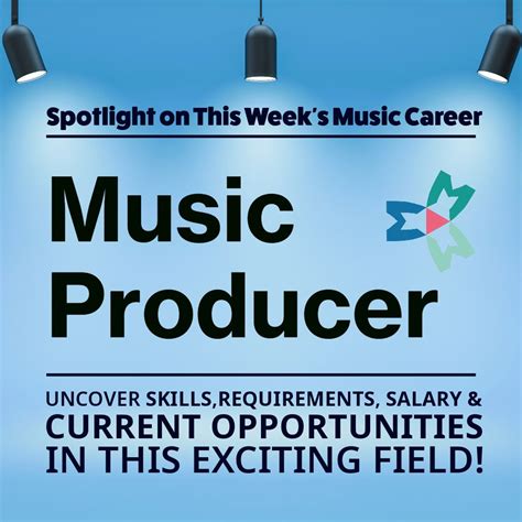 Music Jobs US on LinkedIn: #musicproducer #usamusic #careerspotlight # ...