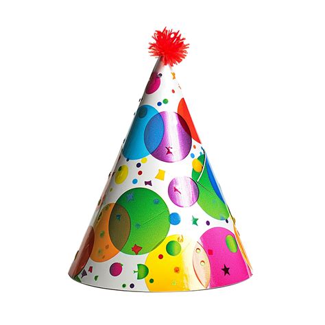 AI generated Colorful Birthday Party Hat Isolated Cutout on Transparent ...
