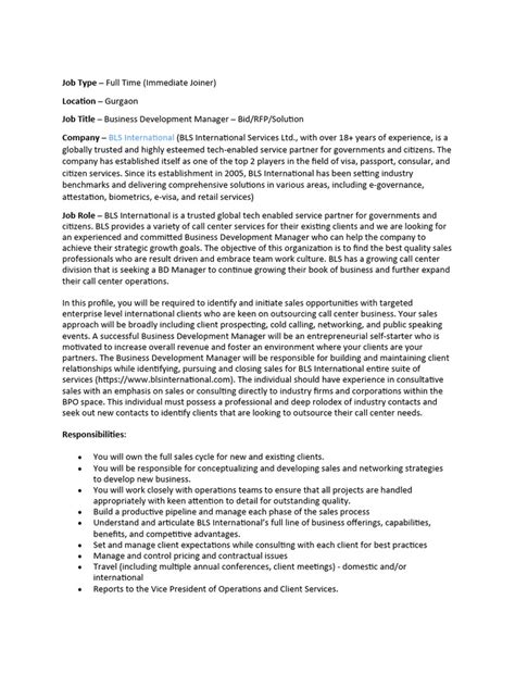 Business Development Job Description 的图像结果