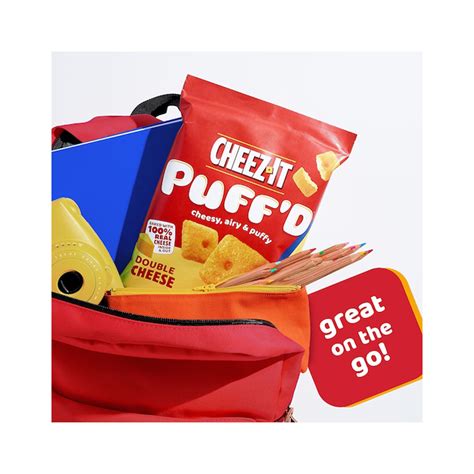 Cheez-It Puff'd Crispy Baked Snacks - Double Cheese - 6ct Display Box