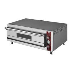 SilverInox PF-52 سعة 25 سم × 4 بيتزا سعة 4 بيتزا ذات سطح واحد، كهربائي