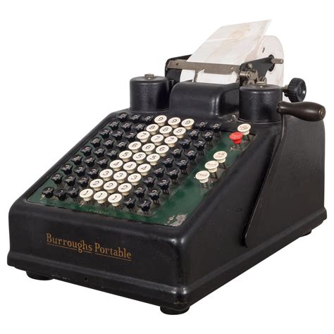 Early 20th Century Antique Burroughs Adding Machine, circa 1920 For ...