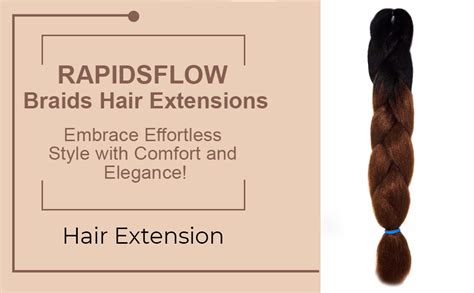 Rapidsflow® Braids Hair Extensions For Women Real Hair/Artificial Hair ...