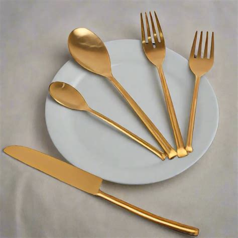 Luxe Gold Stainless Steel Cutlery - Set of 5 – Ikkasa