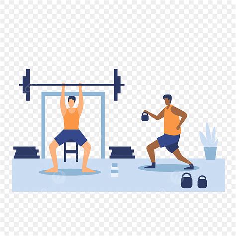 People Working Out Clip Art