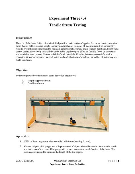 Beam Deflection the Trapezoidal Rule Math Lab 的图像结果