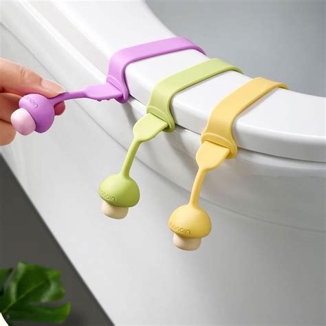 CLICKSWIFT Mushroom Toilet Seat Lifter Silicone Toilet Seat Cushion ...