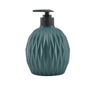 Diamond Shape Liquid Soap Dispenser with Pump, Textured Design Bathroom ...