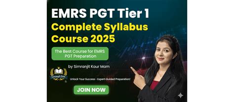 EMRS PGT Tier 1 Complete Syllabus 2025 – The Best Course for EMRS PGT ...