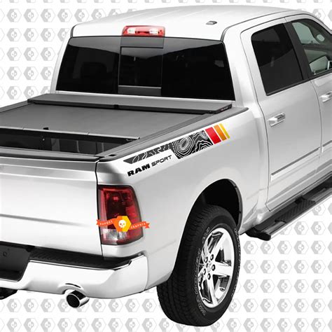 Topographic Side Truck Stripes For Dodge Ram Sport 1500 with vintage ...