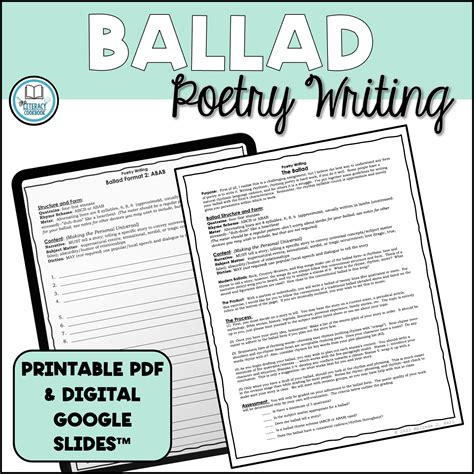 Ballad Poem Examples For Kids