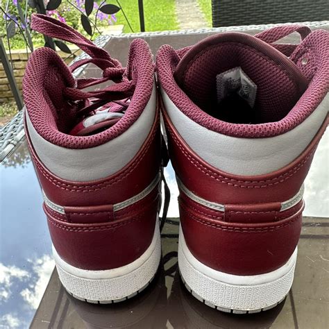 Air Jordan 1 mid team red GS. Size 4, completely... - Depop