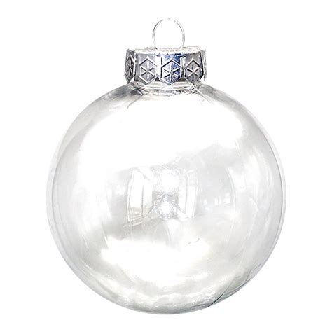 Kezqiaxn Clear Glass Ball Ornaments, Large Clear Christmas Tree Balls ...