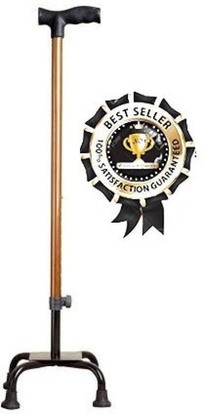 MUBBA Height adjustable 4 Leg Walking Iron stick Quadripod Chrome ...