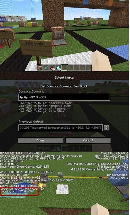 Minecraft Command Block Tell 的图像结果