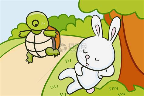 龟兔赛跑插画图片下载-正版图片400344631-摄图网