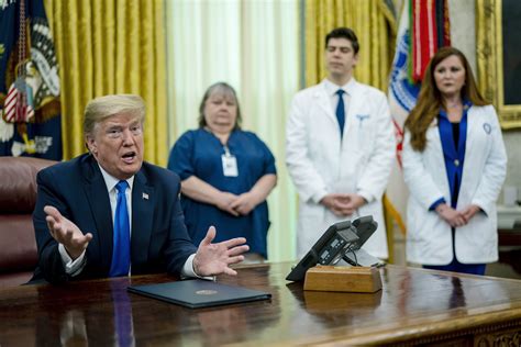 President Trump rebukes nurse in coronavirus personal protective ...