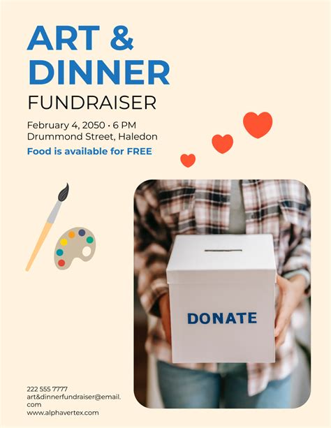 Free Fundraiser Flyer Templates, Editable and Printable