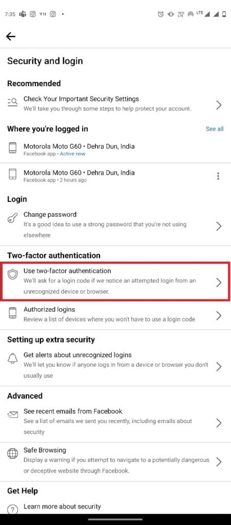 Image result for Authentication Code Facebook