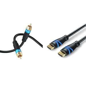 Buy BlueRigger Audio RCA Cable with Gold Plated connectors (1 RCA ...