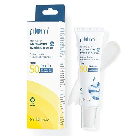 Plum SPF 50 PA++++ Sunscreen with 2% Niacinamide & Rice Water | In-Vivo ...