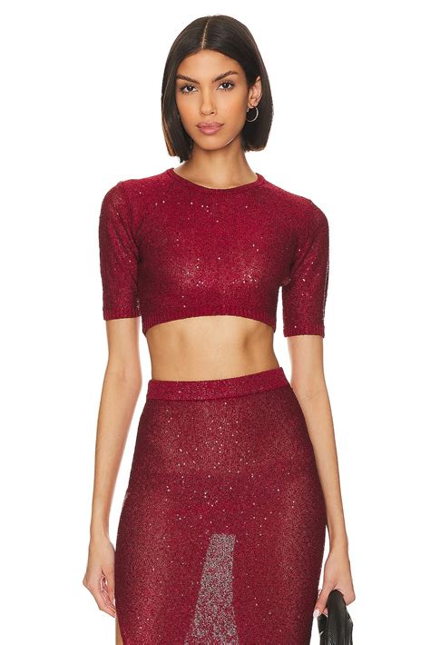 MISA Los Angeles Darya Top in Lipstick Red | REVOLVE