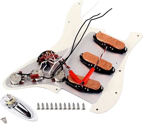 JITAZHIJIA Loaded pickguard 3Ply White PVC Loaded Prewired India | Ubuy