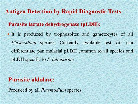 Diagnosis of four malaria parasites | PPSX