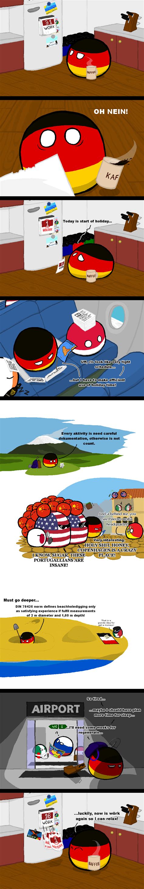 Germany goes on holiday : r/polandball