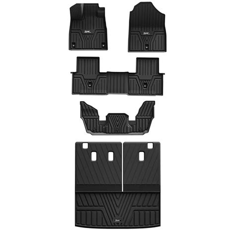 3W Honda Pilot 2023-2026 Custom Floor Mats / Seat Back Mat / Trunk Mat ...