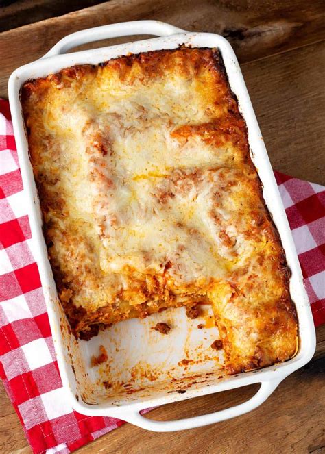 Classic Homemade Lasagna - Retro Recipe Box