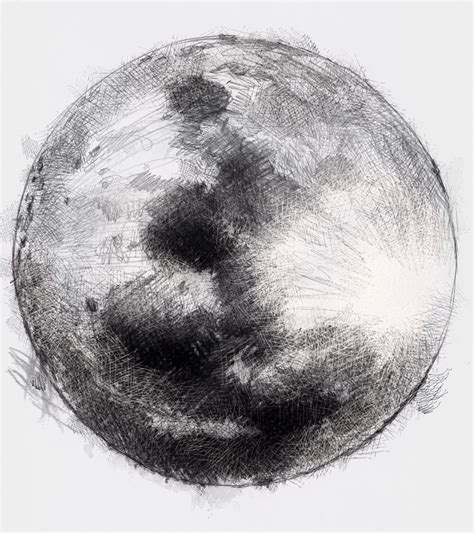 Collection 96+ Pictures How To Draw A Full Moon With Pencil Sharp